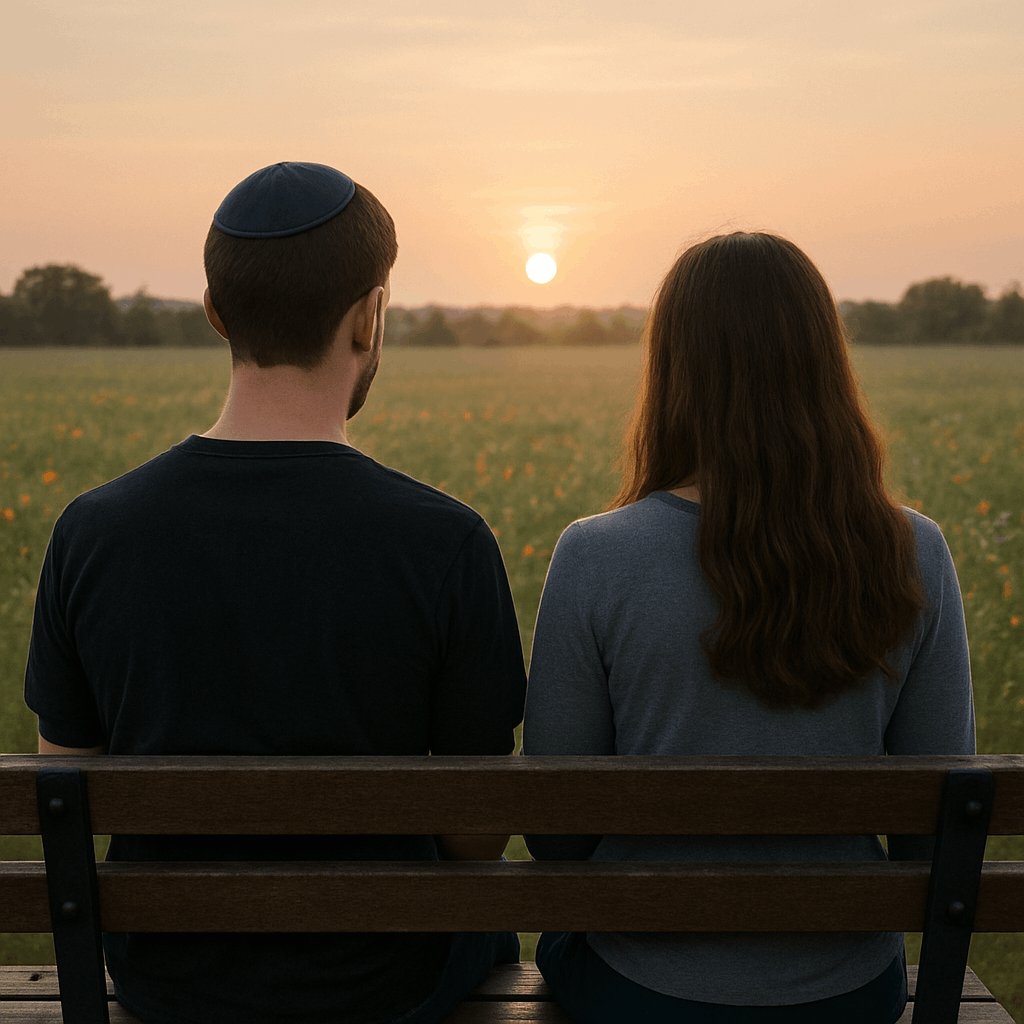 זוג על ספסל